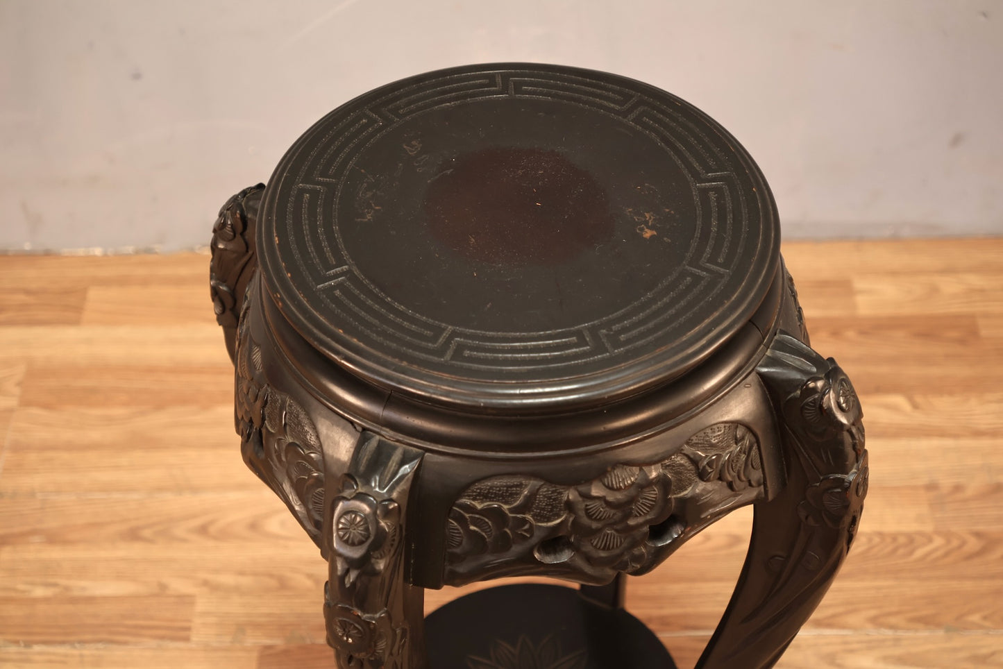 Chinese Hardwood Pedestal - ONLINE ONLY