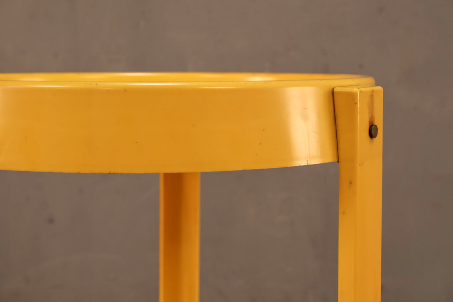 Yellow Plastic Rolling Caddy
