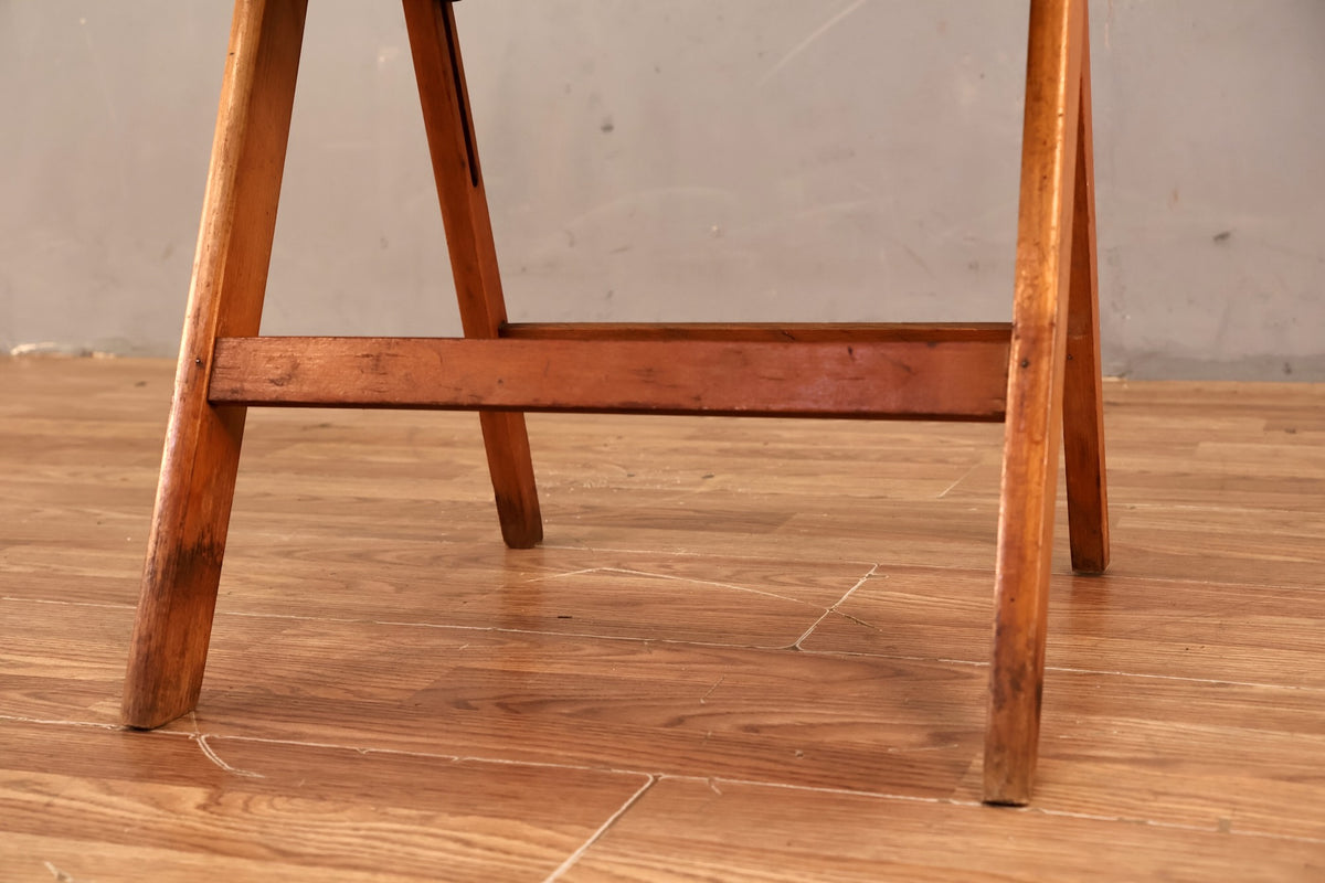 Rustic Slatted Folding Chair