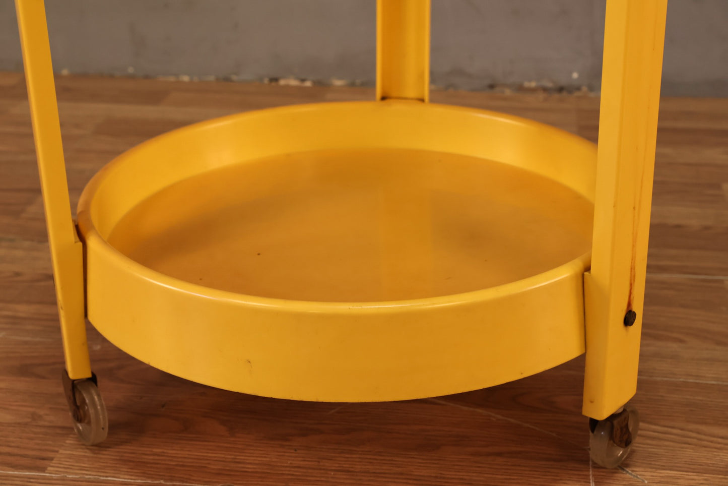 Yellow Plastic Rolling Caddy