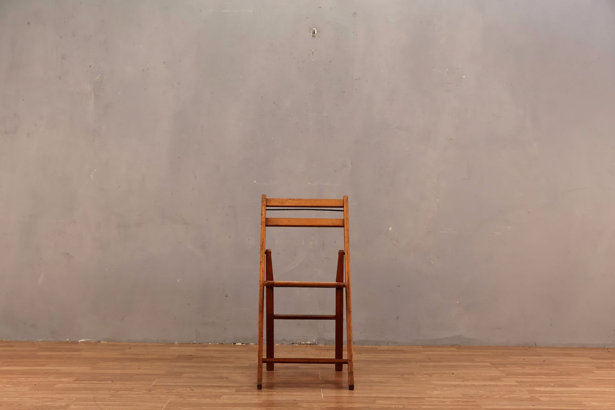 Slim Rustic Folding Chair