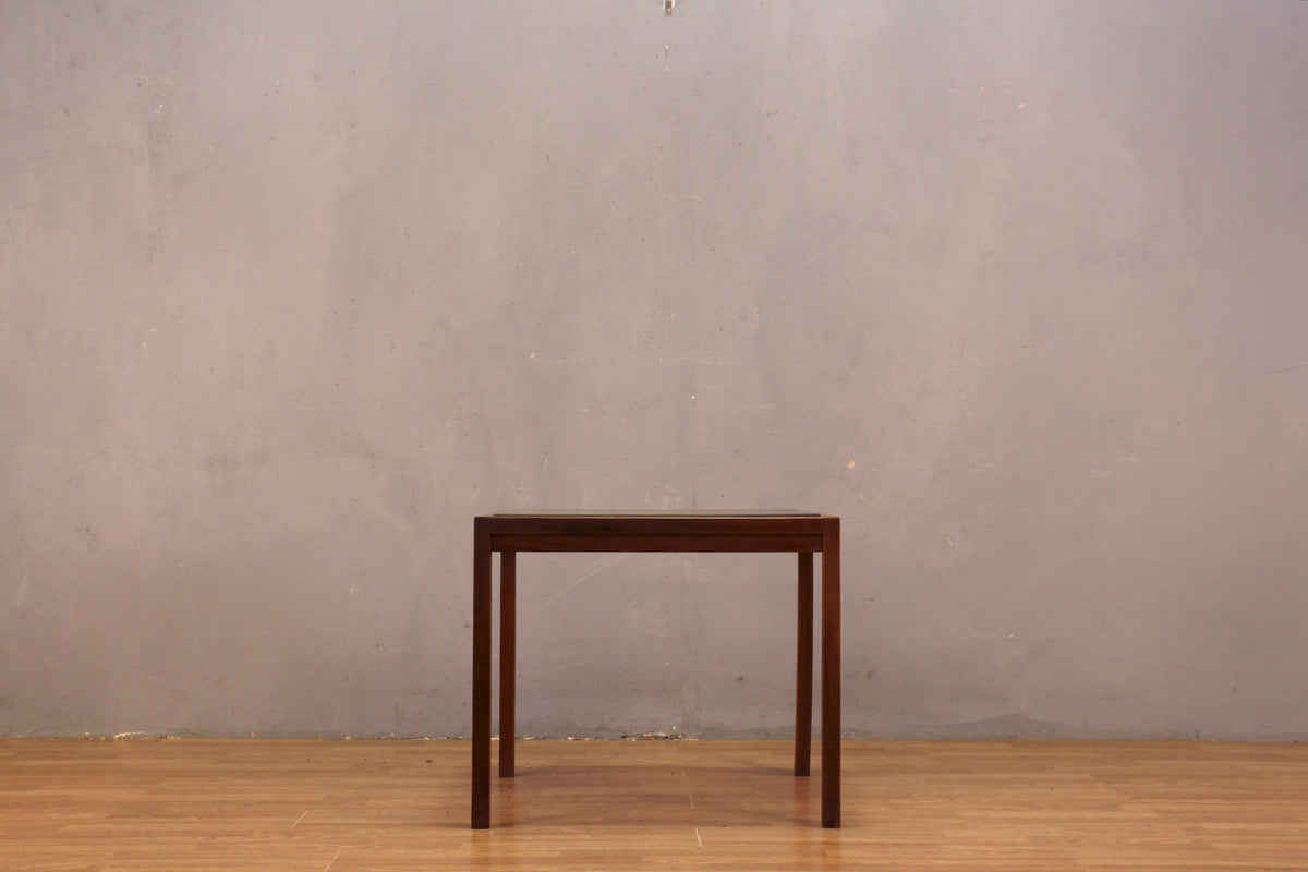 Mid Century Walnut & Tile End Table