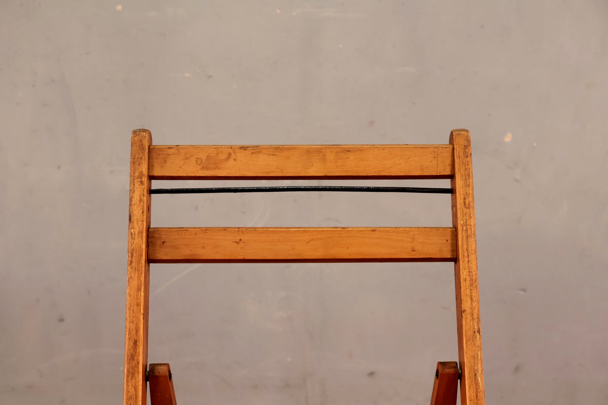 Slim Rustic Folding Chair