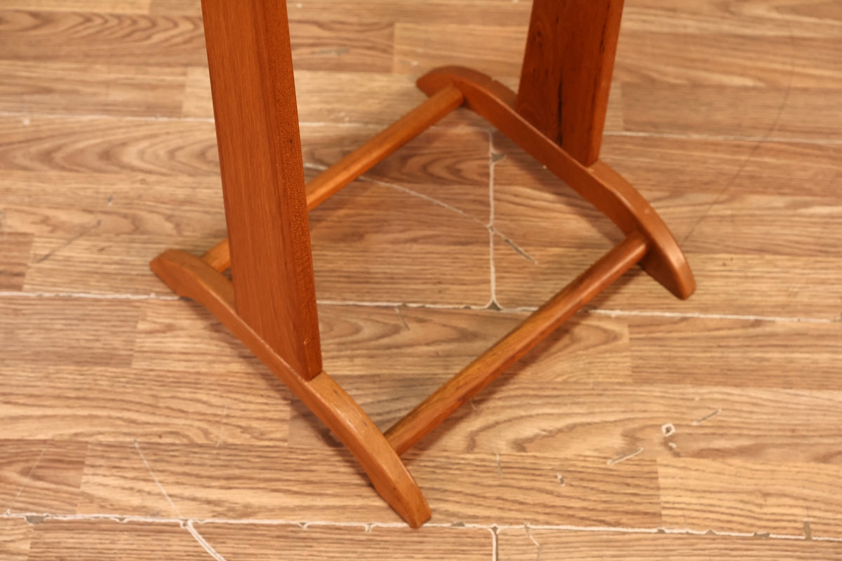 Teak & Gray Valet Stand