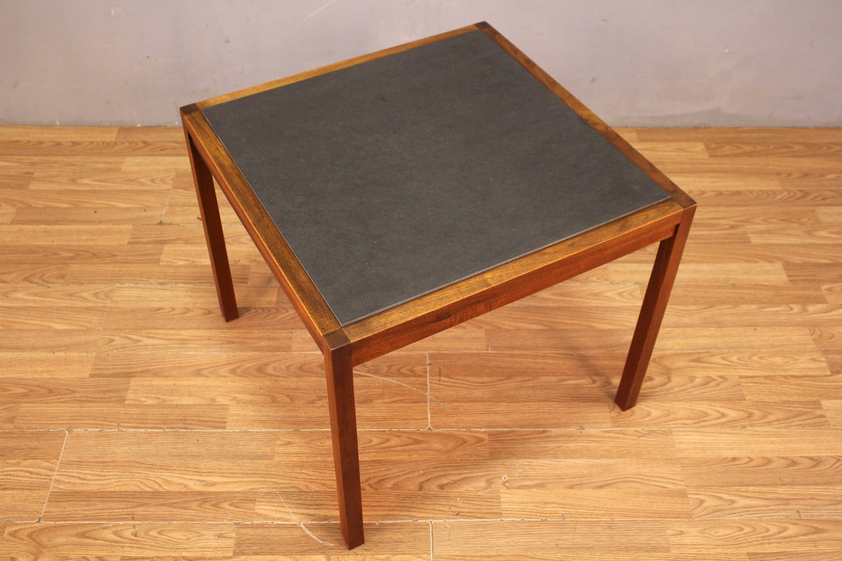 Mid Century Walnut & Tile End Table