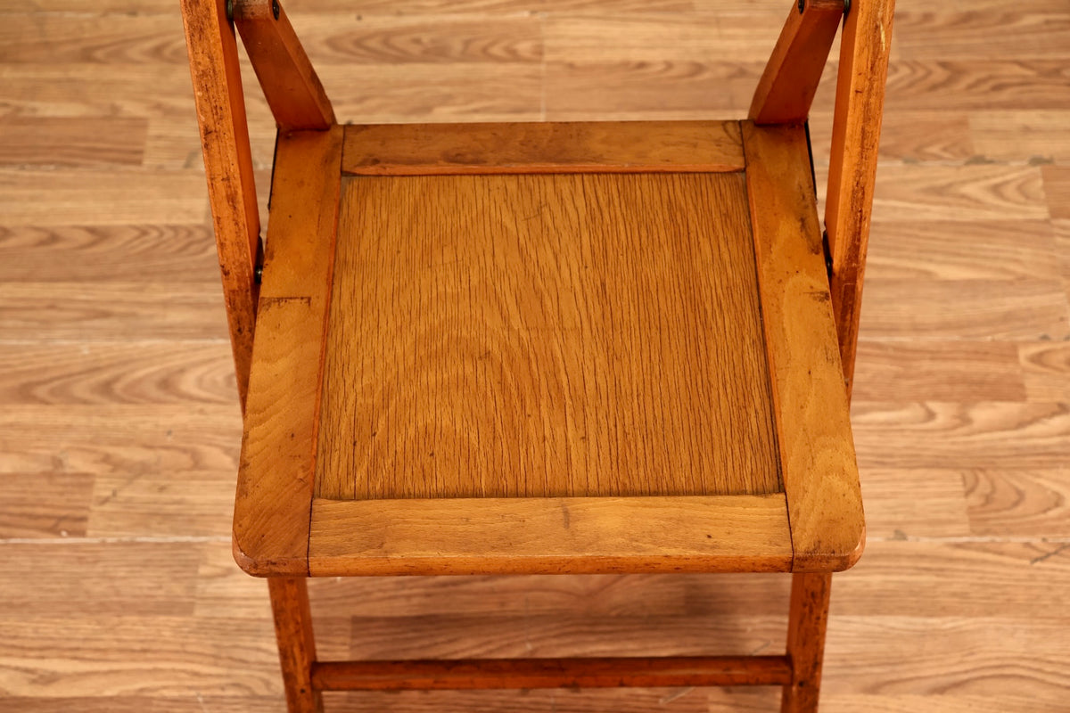 Slim Rustic Folding Chair