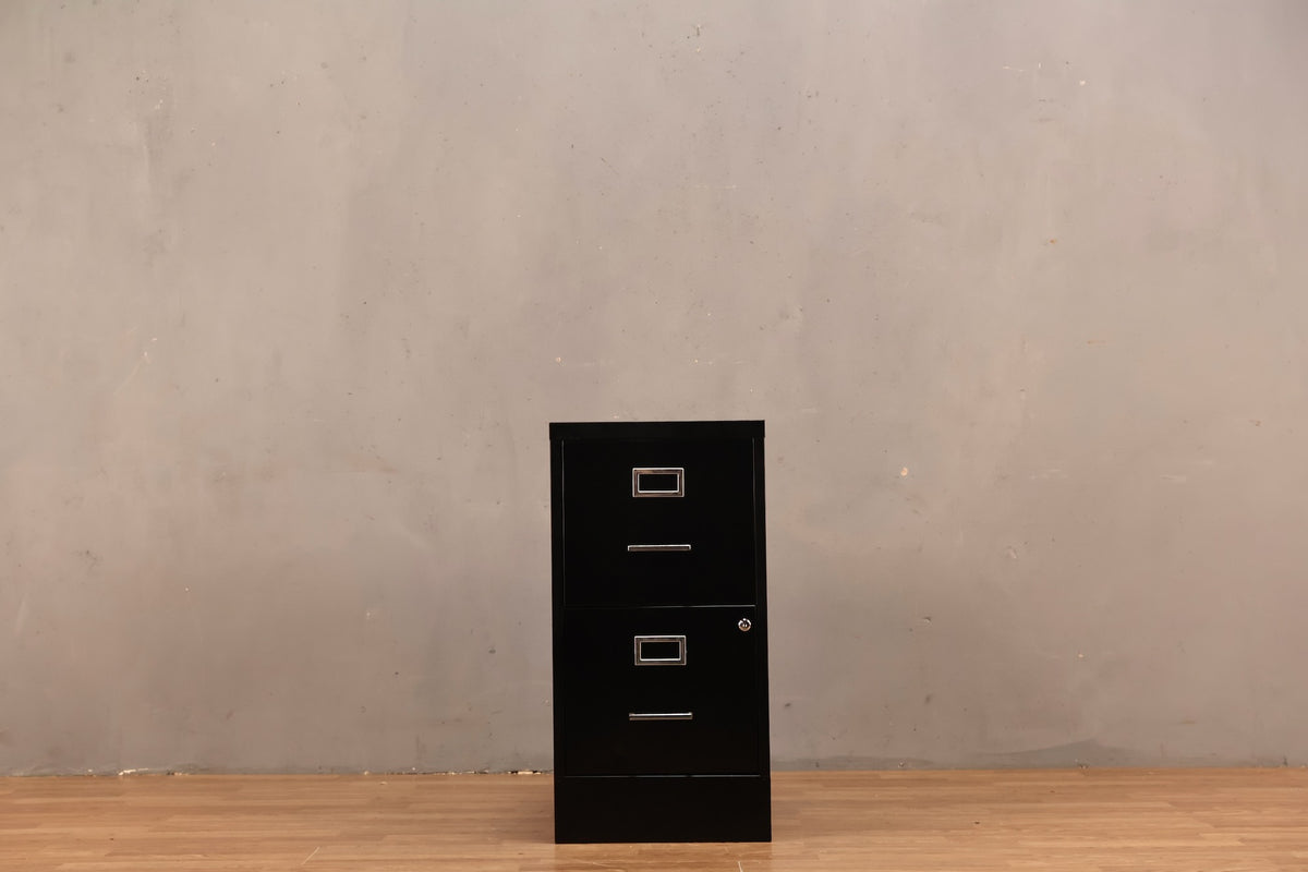 Classic Black 2-Drawer File Cabinet