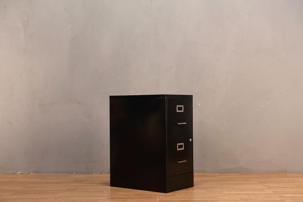 Classic Black 2-Drawer File Cabinet