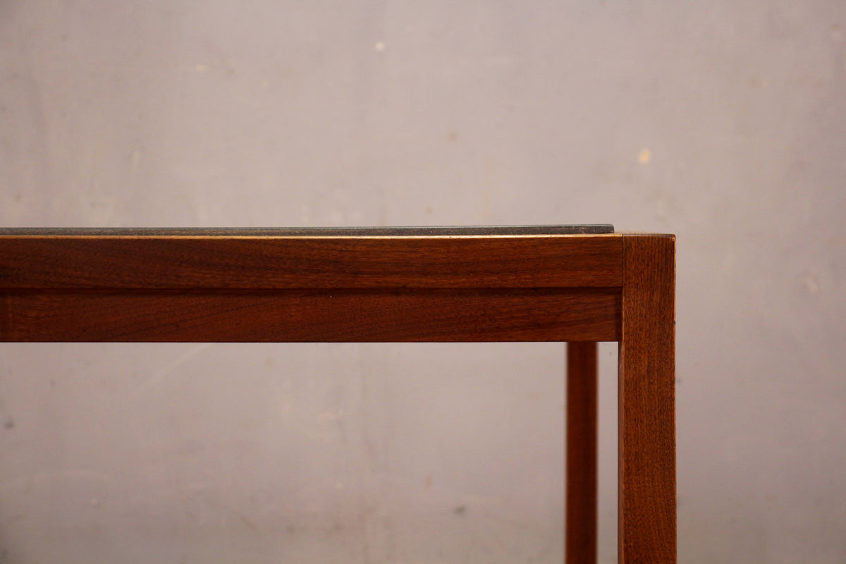 Mid Century Walnut & Tile End Table