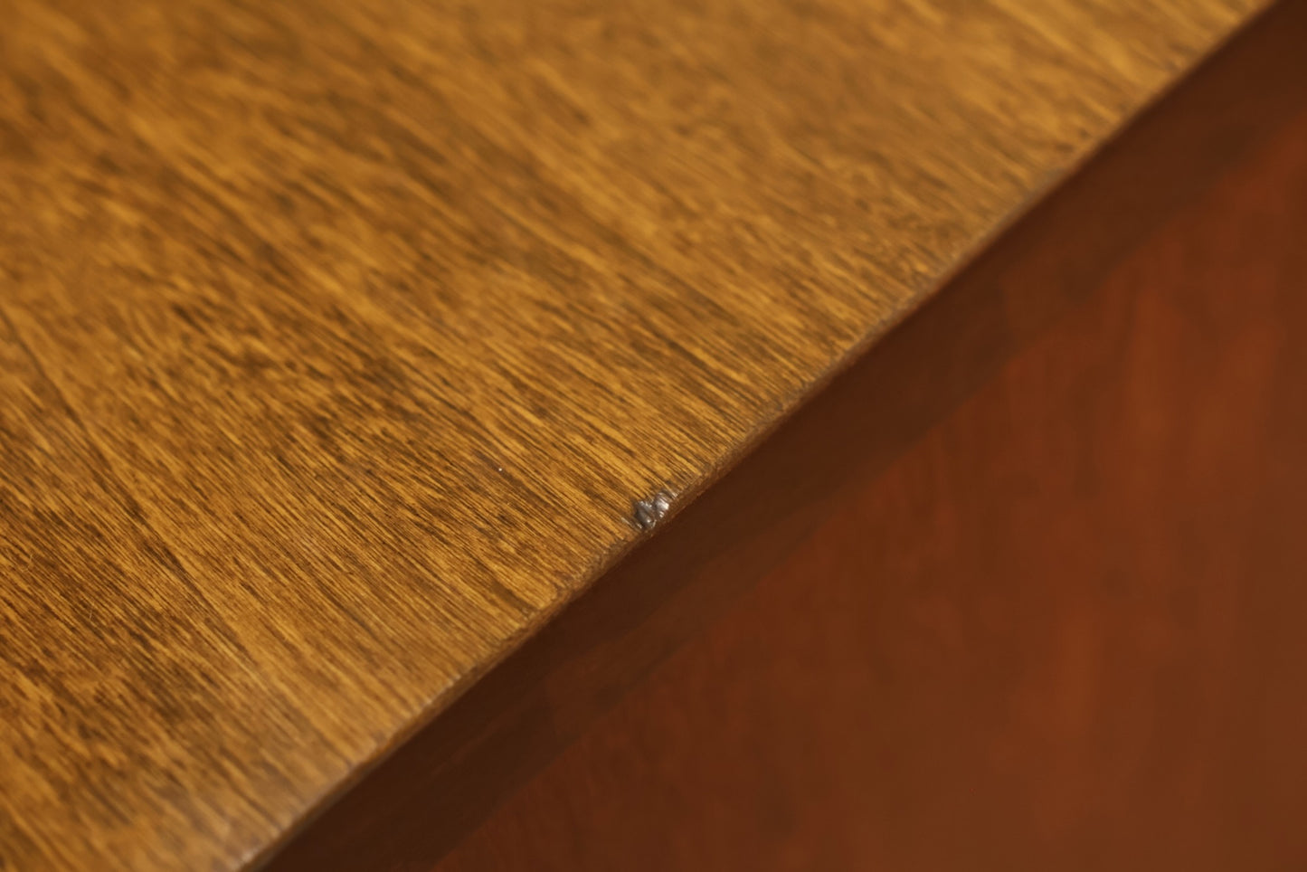 Compact Mid Century Drop-Front Bar Cabinet