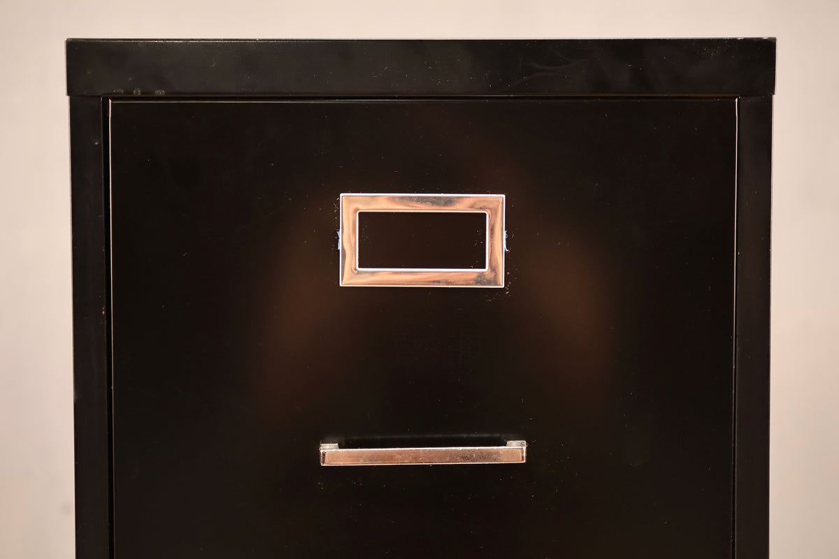 Classic Black 2-Drawer File Cabinet