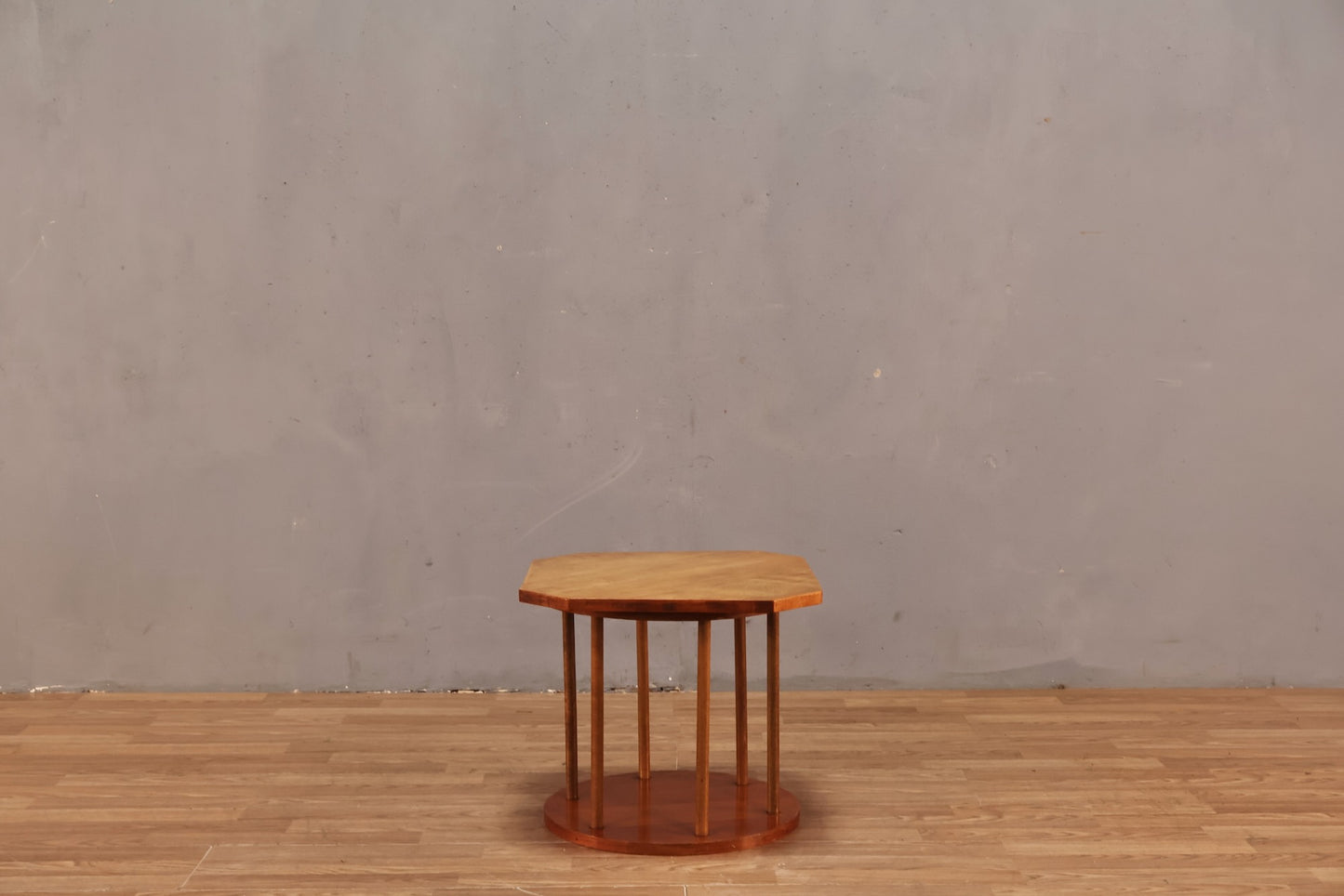 Geometric Wooden Side Table - ONLINE ONLY