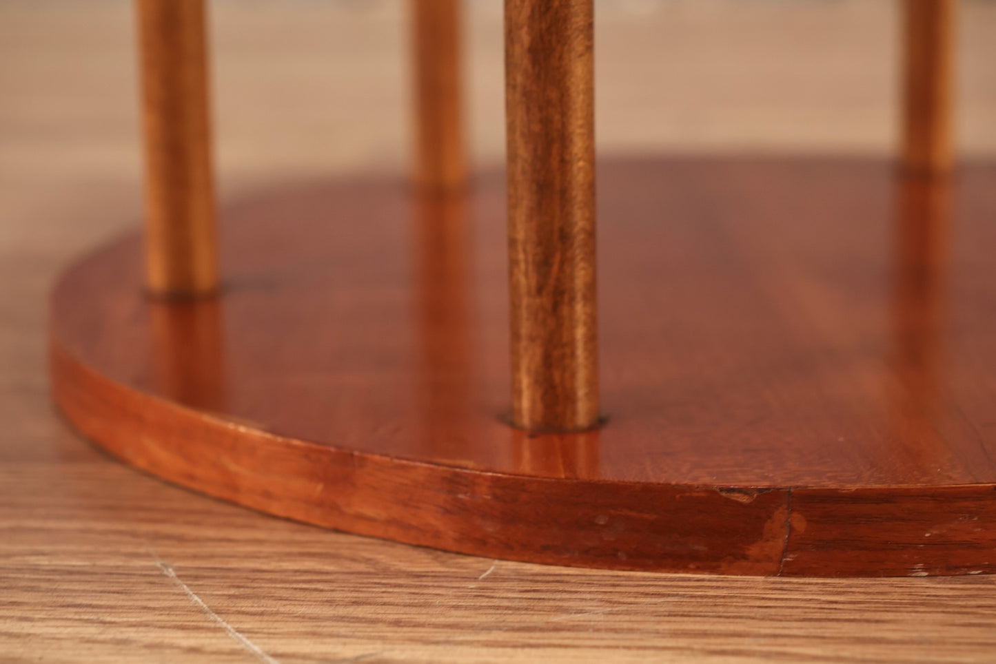 Geometric Wooden Side Table - ONLINE ONLY