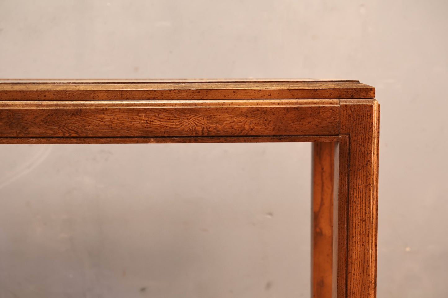 Oak & Smoked Glass Console Table - ONLINE ONLY