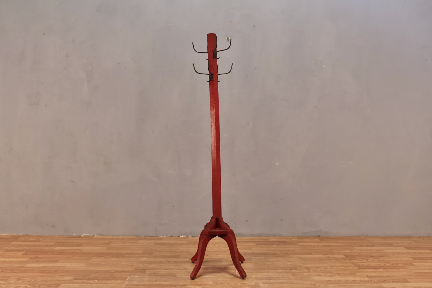 Rustic Red Coat Rack