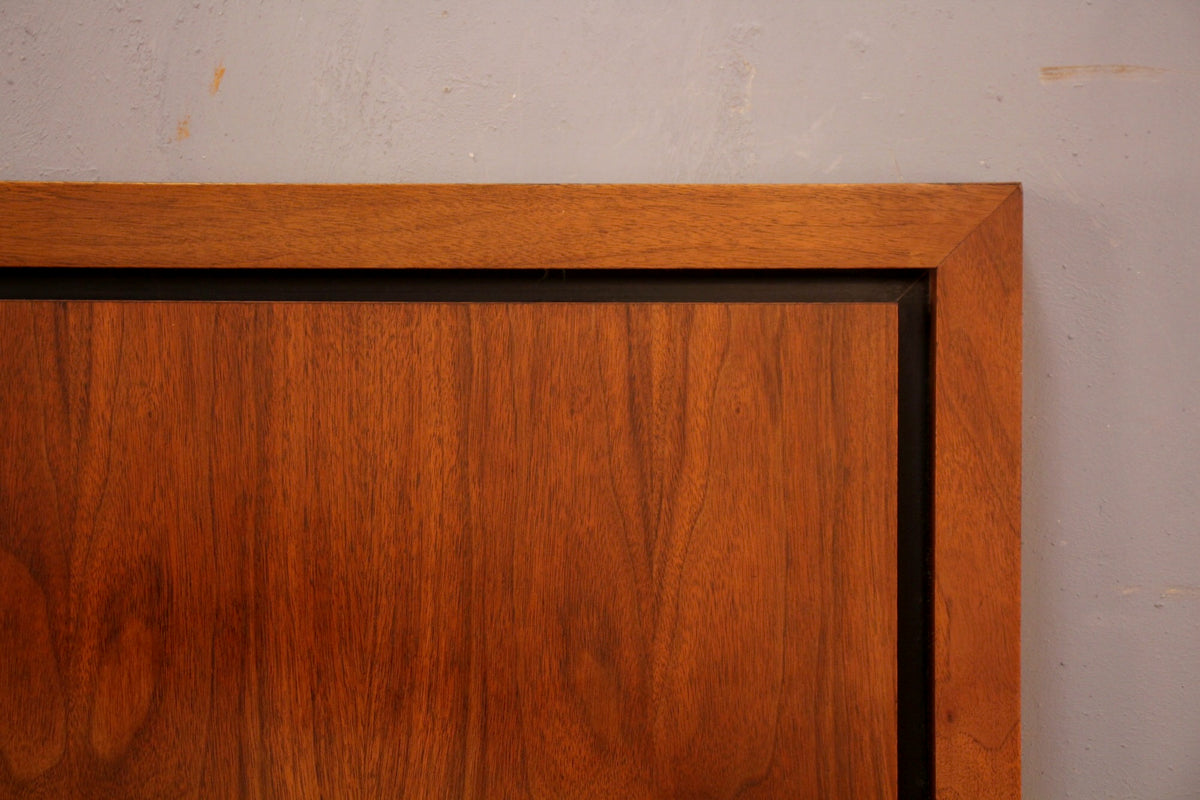 Mid Century Walnut Queen Headboard - ONLINE ONLY