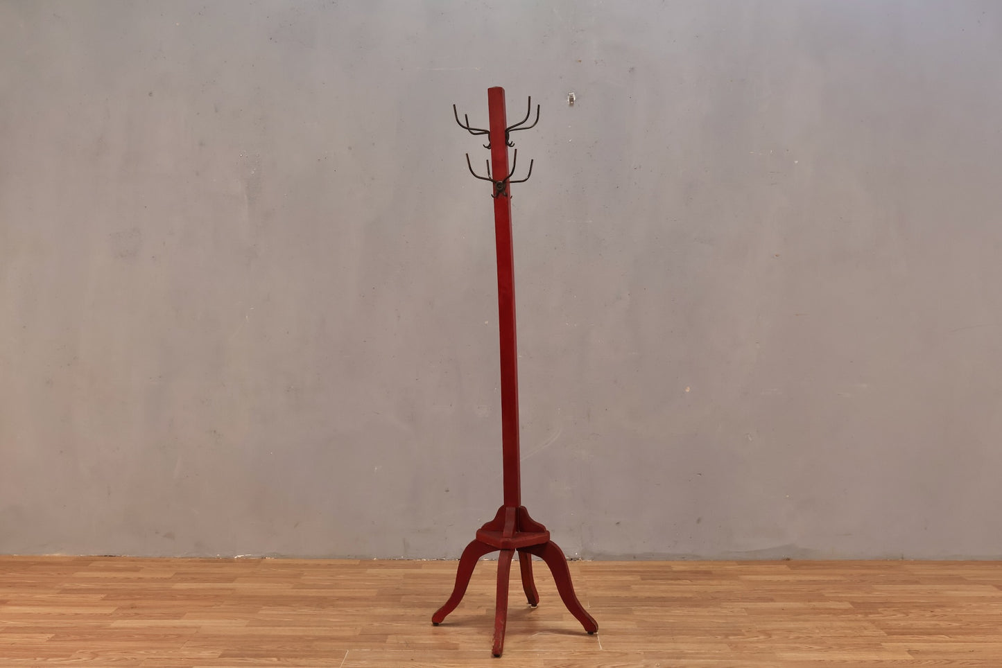 Rustic Red Coat Rack