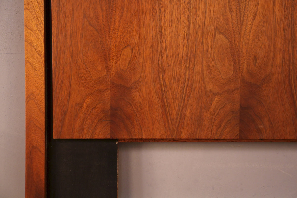 Mid Century Walnut Queen Headboard - ONLINE ONLY