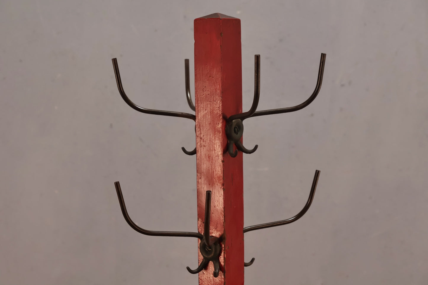 Rustic Red Coat Rack