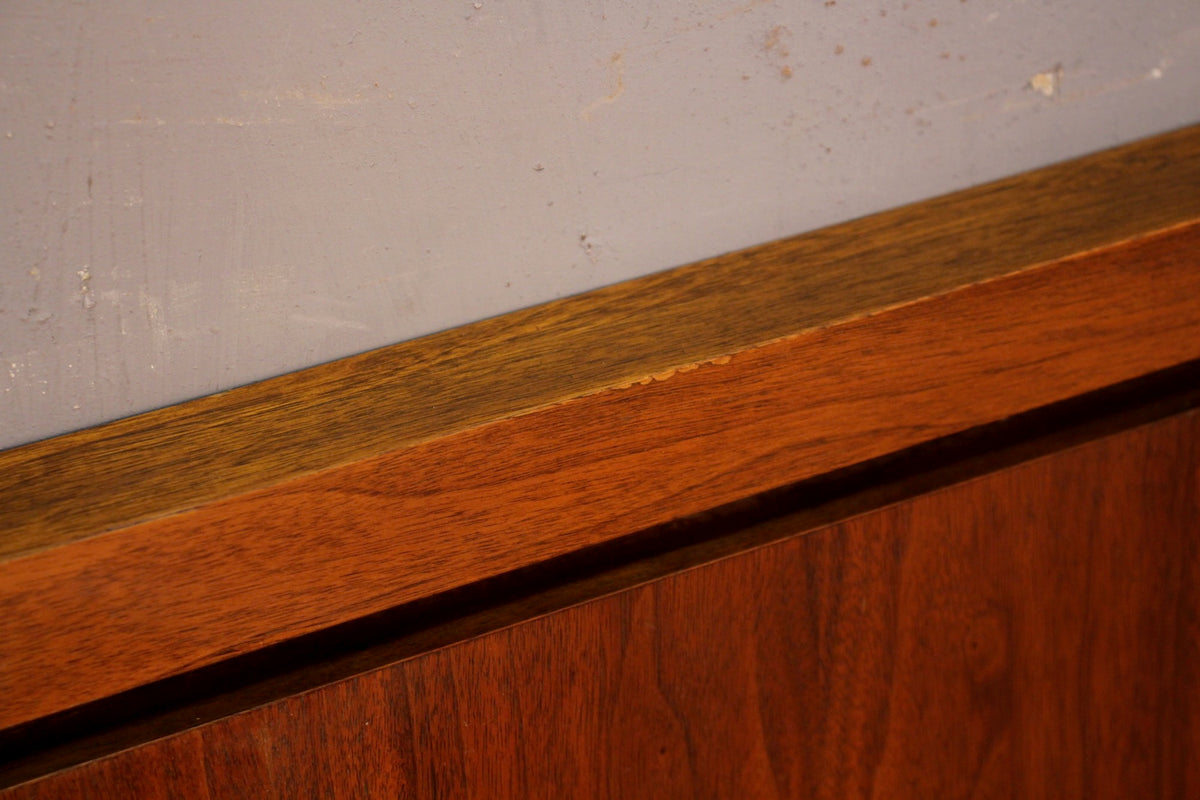 Mid Century Walnut Queen Headboard - ONLINE ONLY