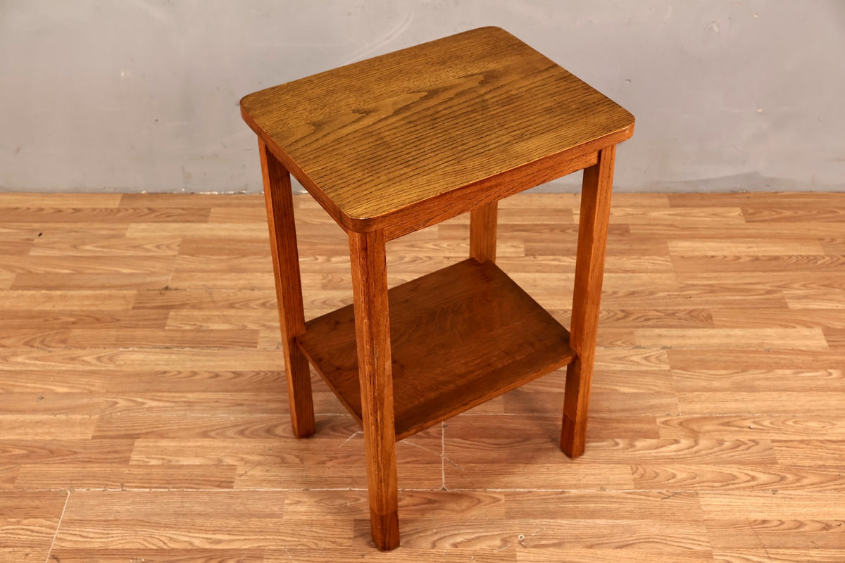 Tall Oak 2-Tier End Table