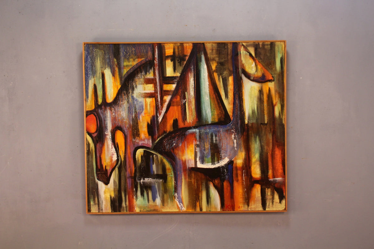 Large 1970s Abstract Painting