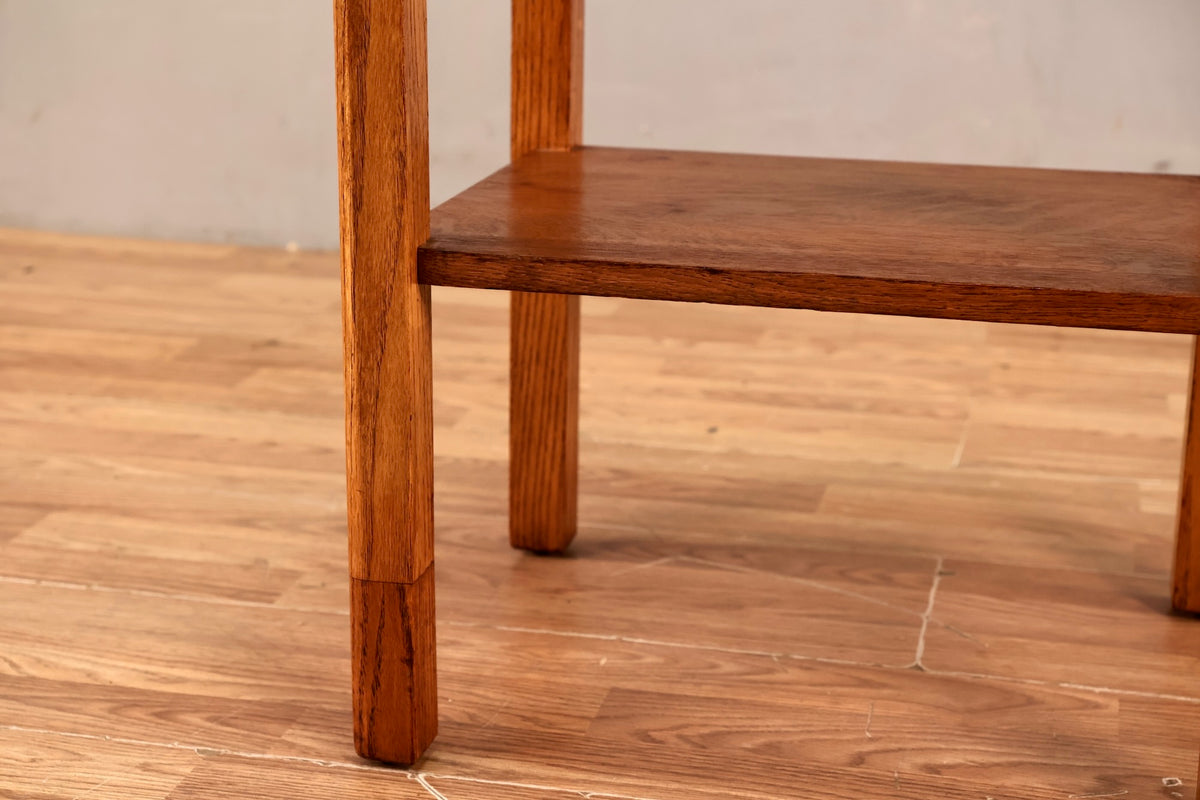Tall Oak 2-Tier End Table