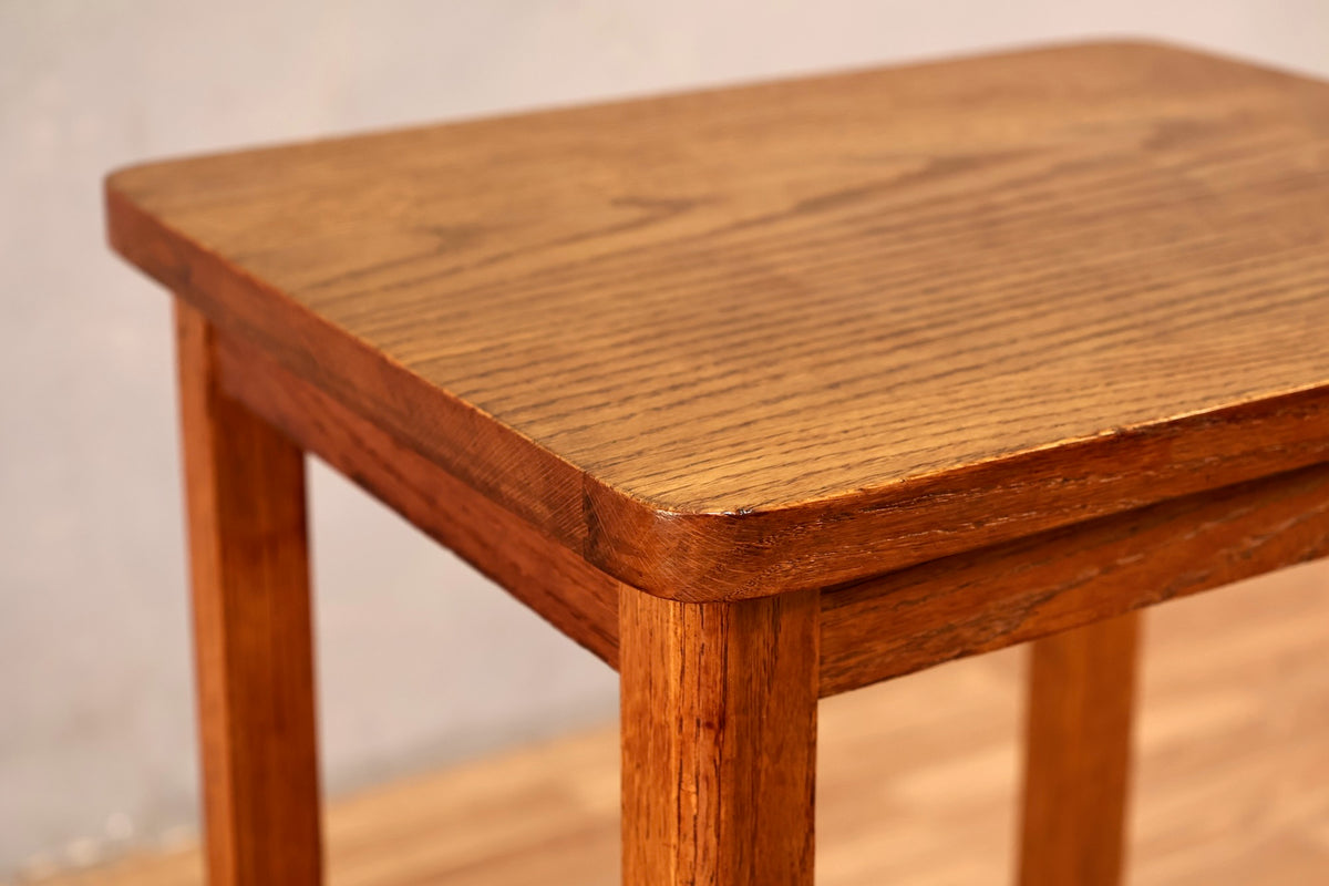 Tall Oak 2-Tier End Table