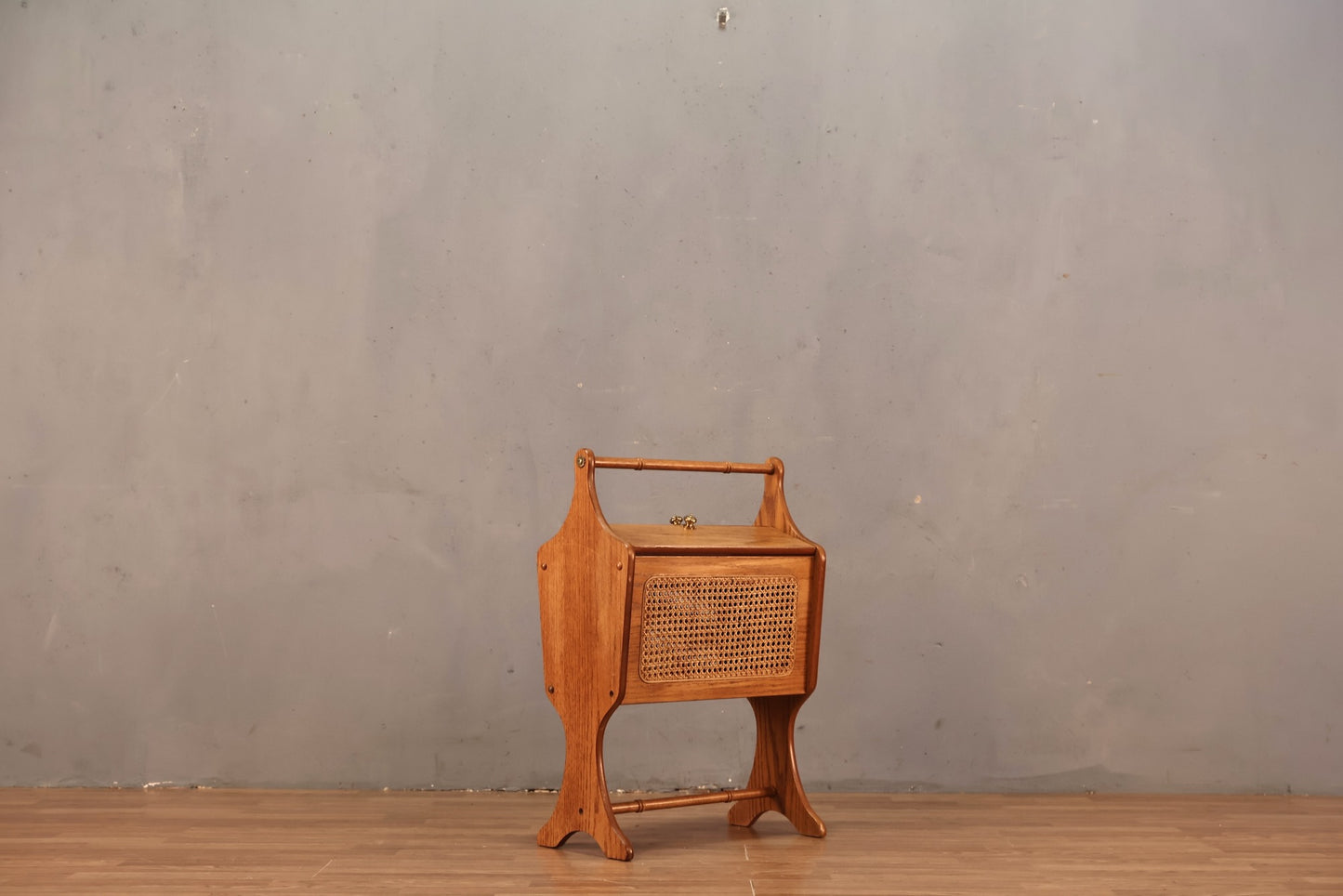 Oak & Cane Magazine Caddy