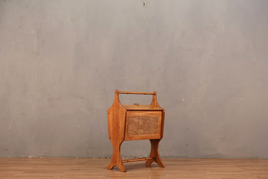 Oak & Cane Magazine Caddy