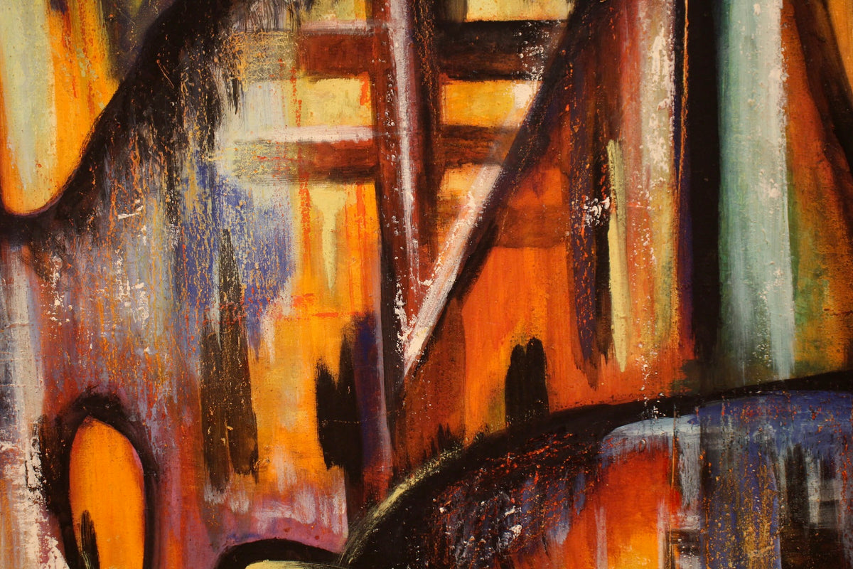 Large 1970s Abstract Painting