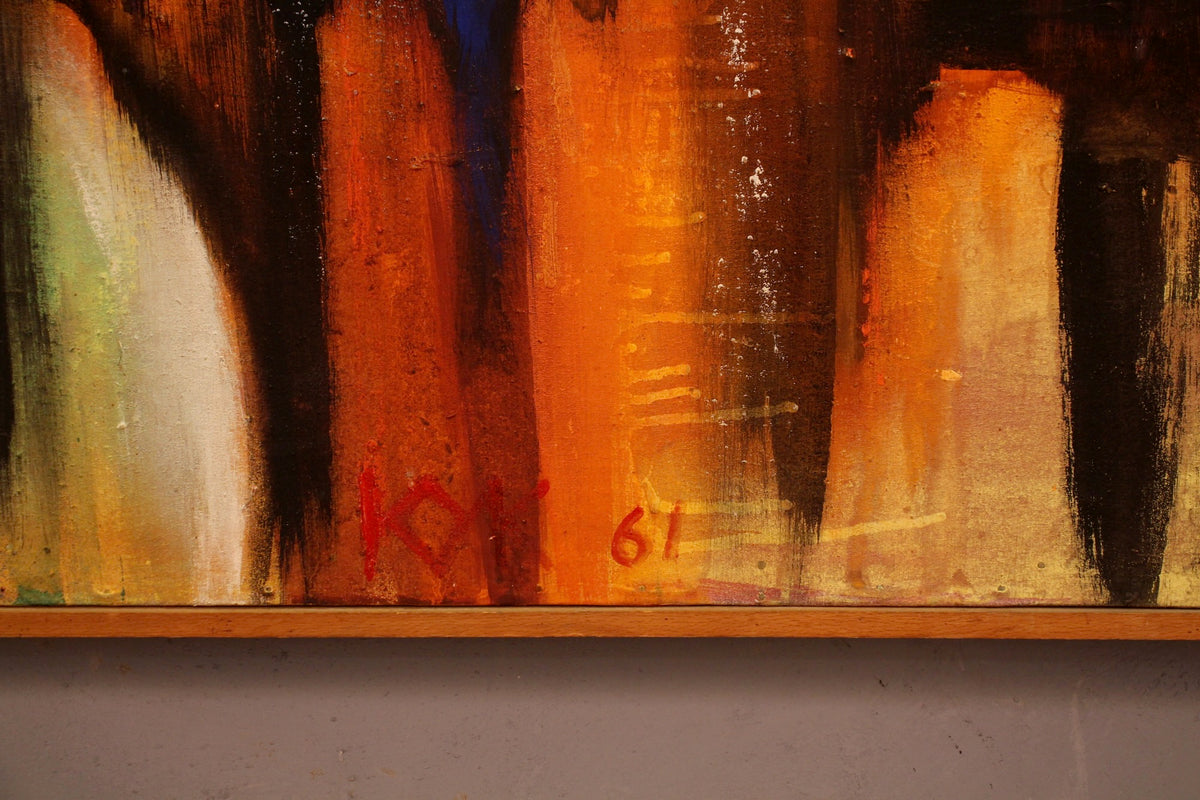 Large 1970s Abstract Painting