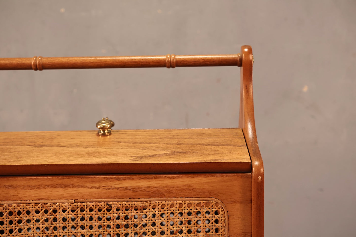Oak & Cane Magazine Caddy