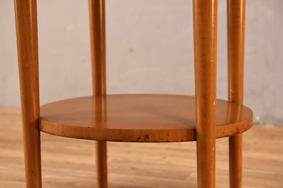 Simple Round 2-Tier Side Table