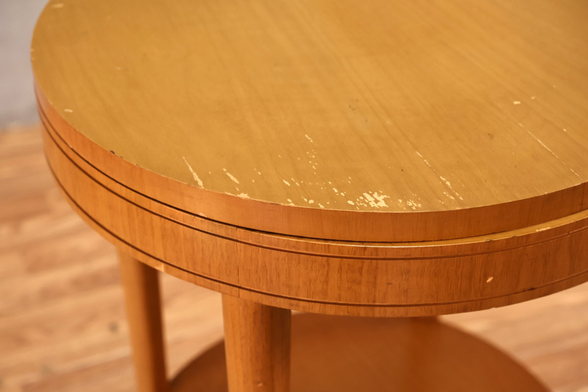 Simple Round 2-Tier Side Table