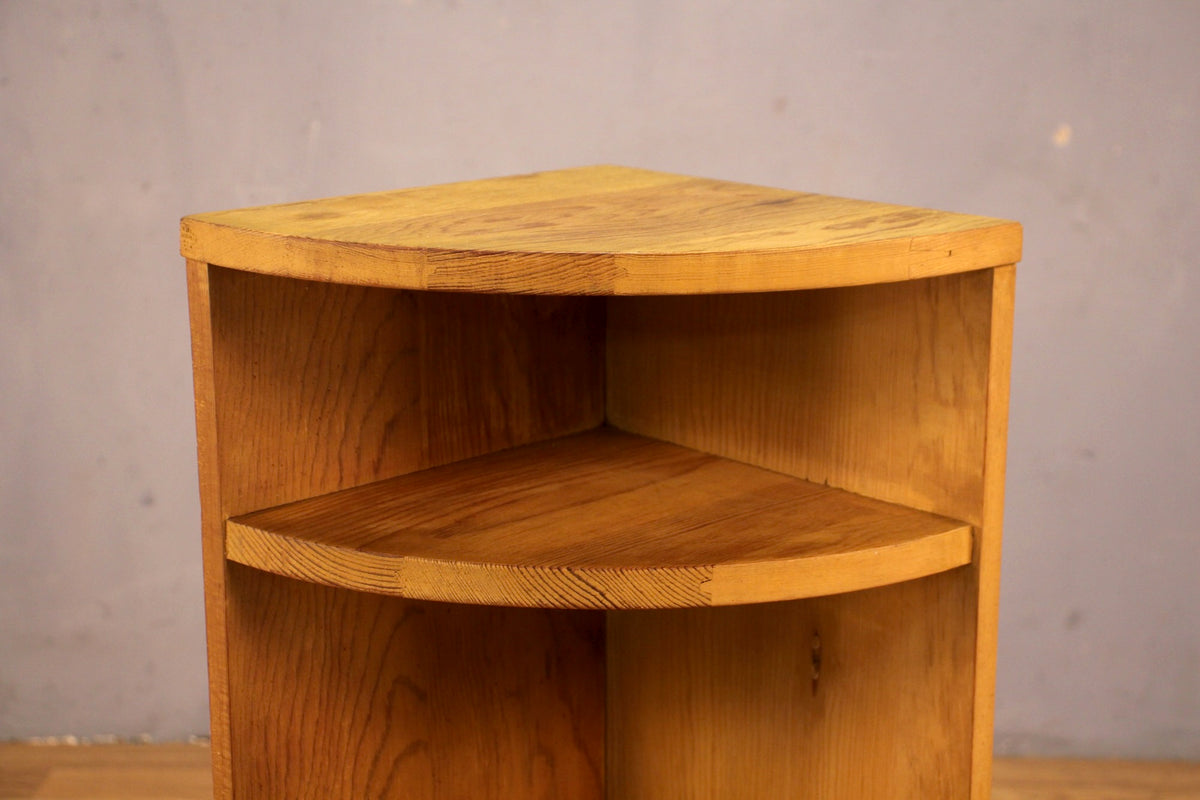 Petite Wood Corner Shelf