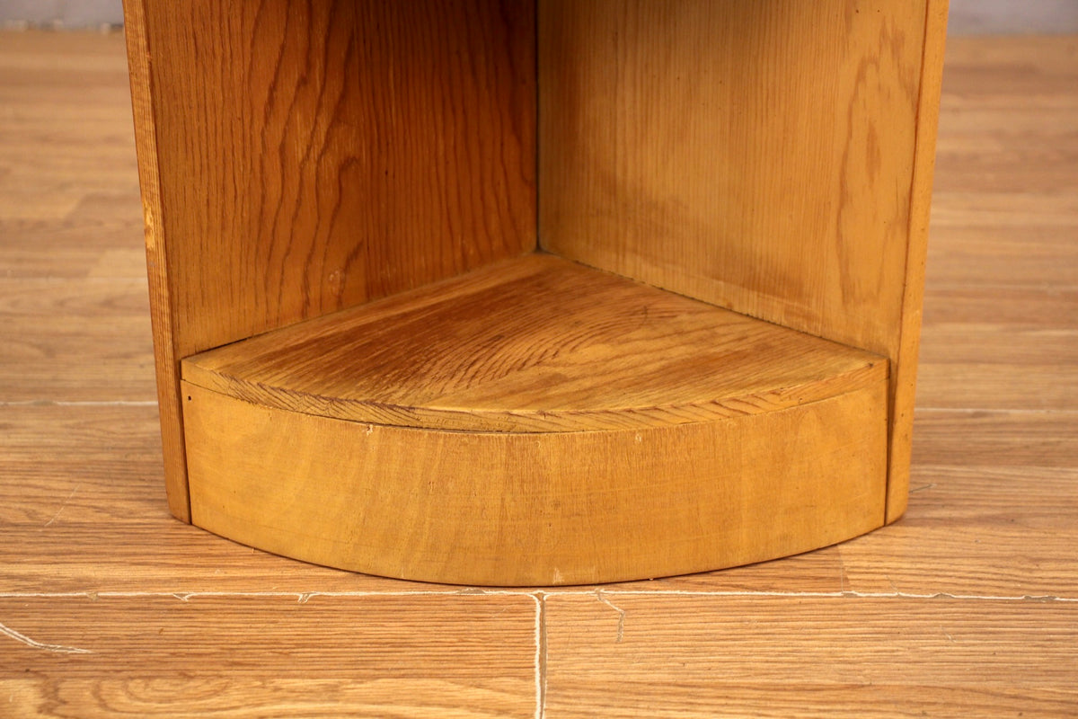 Petite Wood Corner Shelf