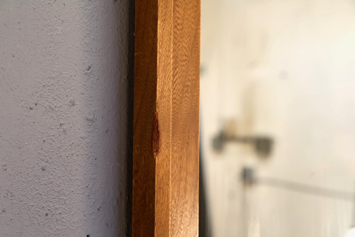 Mid Century Paneled Full-Length Mirror