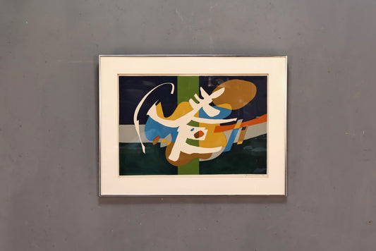 1970s "Composition" Gudmund Olsen Lithograph