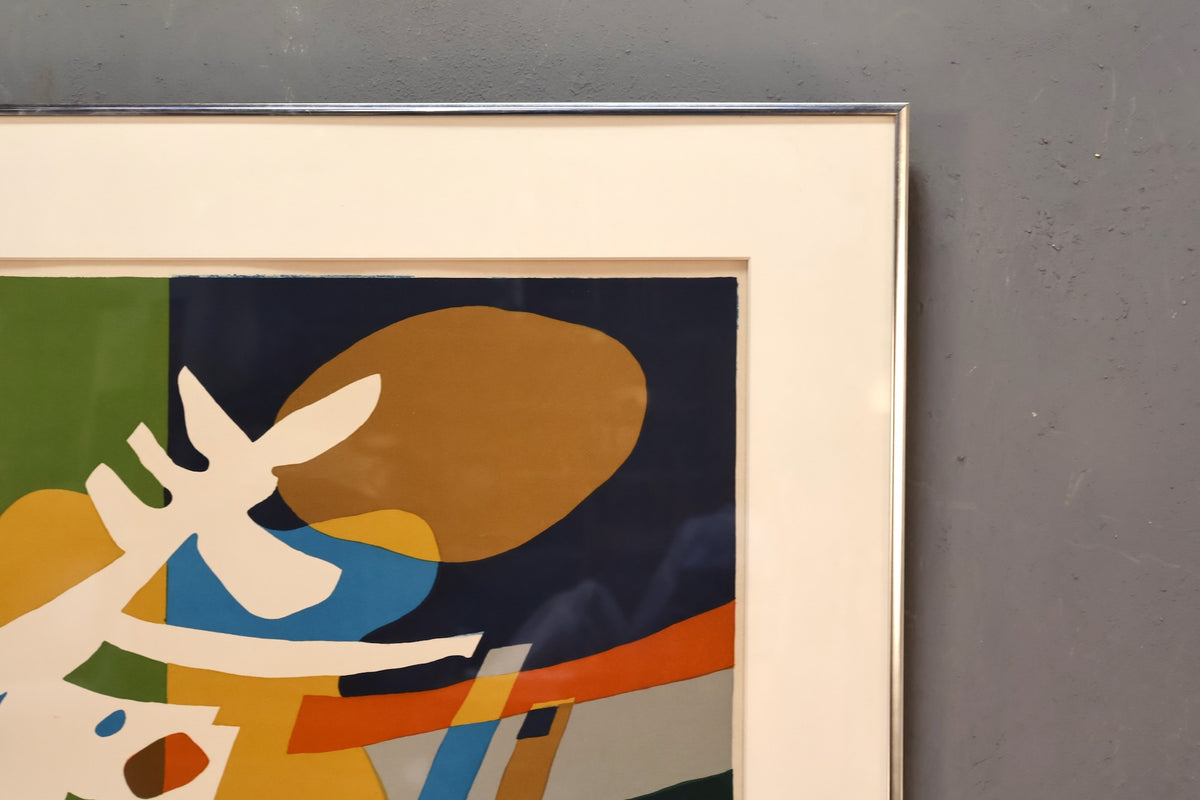 1970s "Composition" Gudmund Olsen Lithograph
