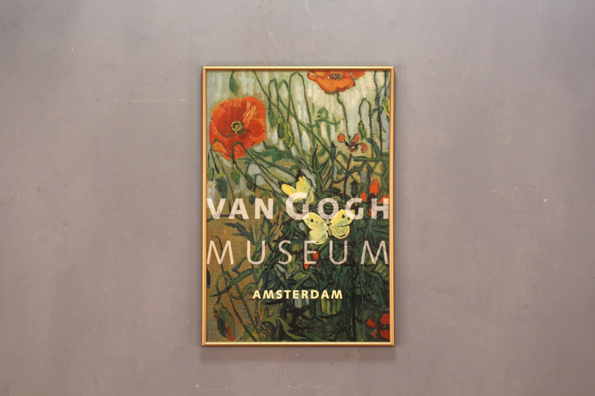 "Butterflies and Poppies" Museum Poster