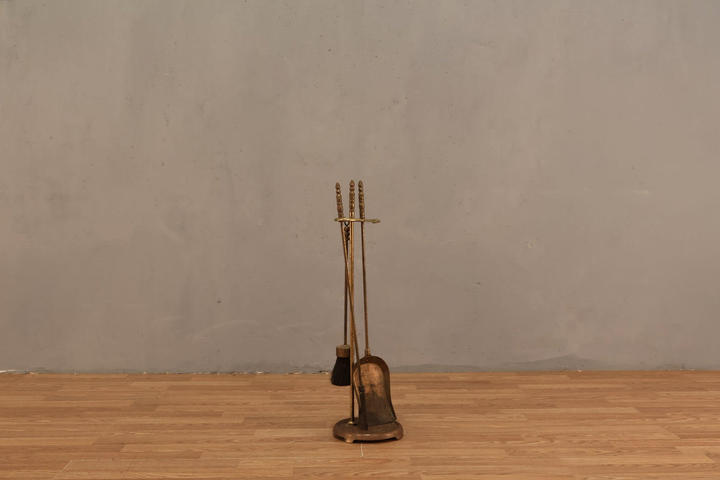 Brass 3-Piece Fireplace Set