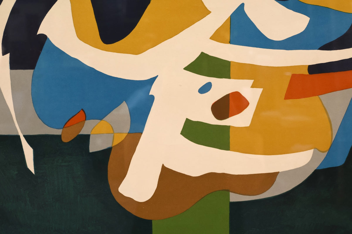 1970s "Composition" Gudmund Olsen Lithograph