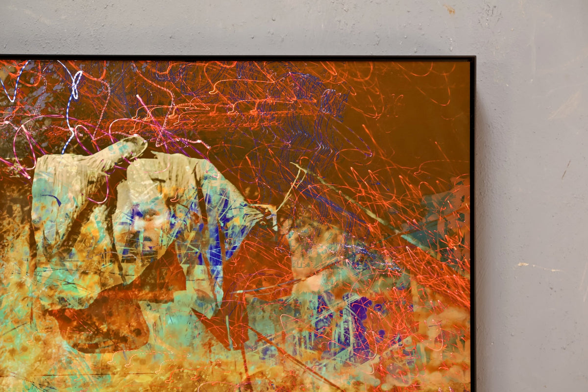 Large "Bull" Photo Collage Print