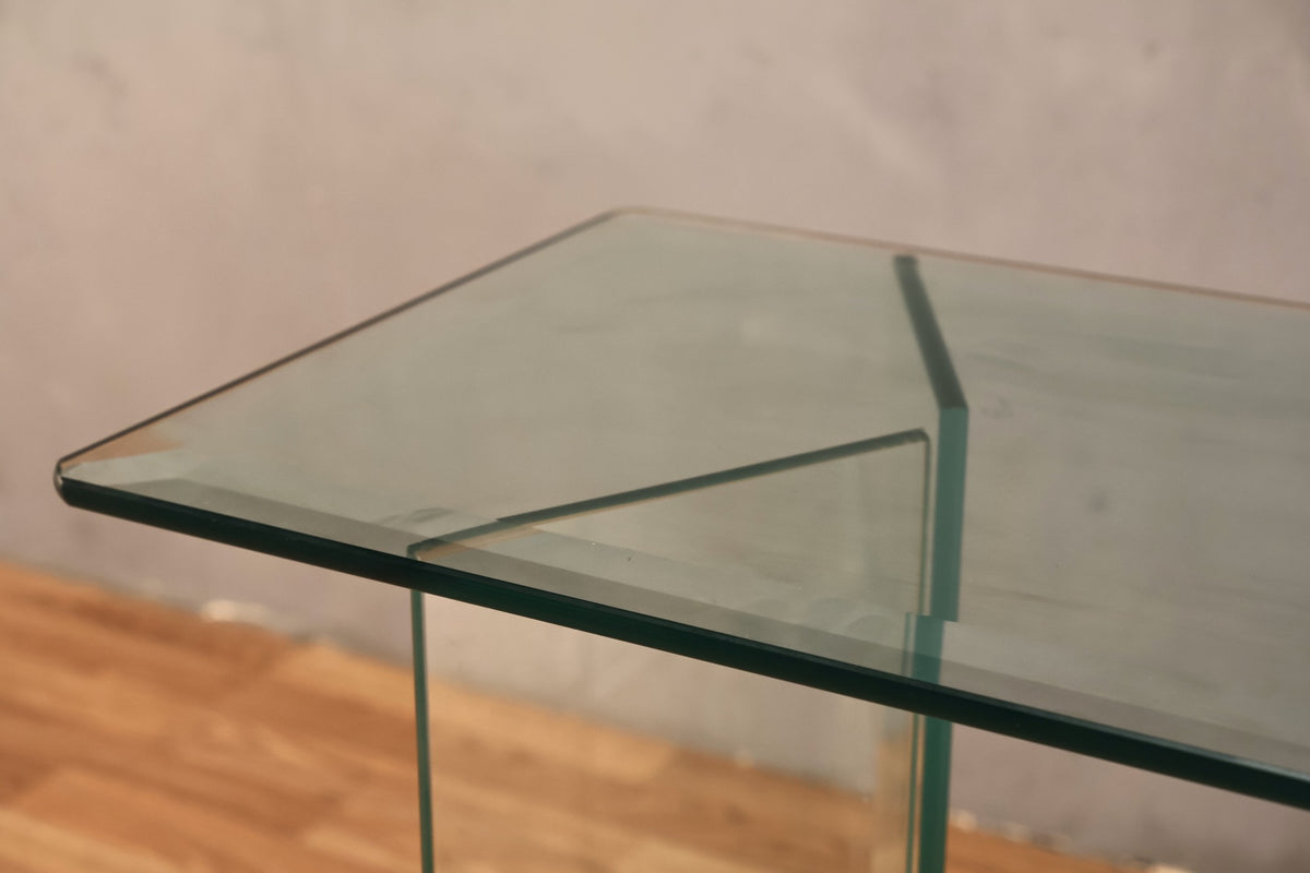 Luxe Glass & Brass Console Table - ONLINE ONLY