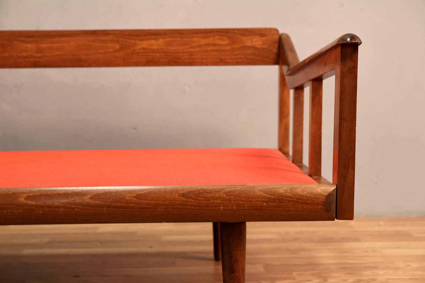 Mid Century Walnut Daybed Sofa Frame - ONLINE ONLY