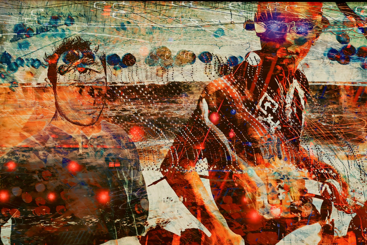 Large "Riding High" Photo Collage Print