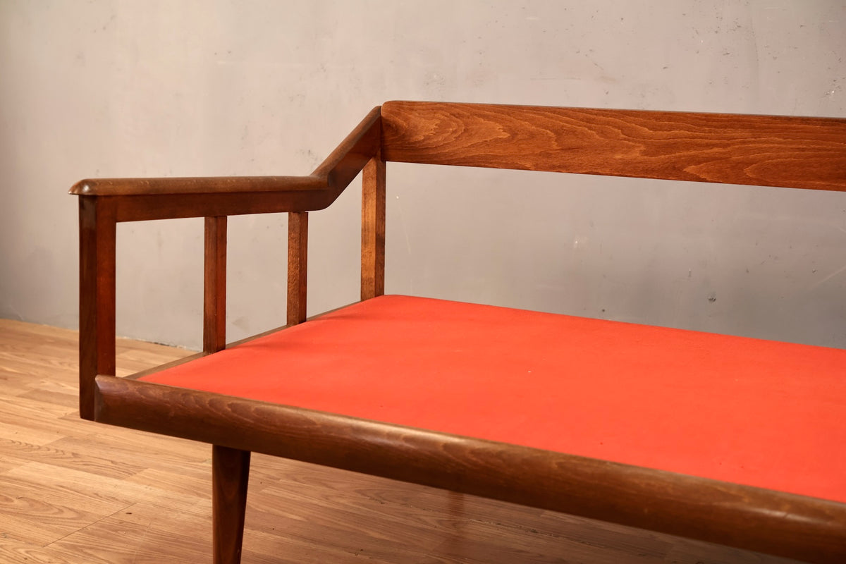 Mid Century Walnut Daybed Sofa Frame - ONLINE ONLY