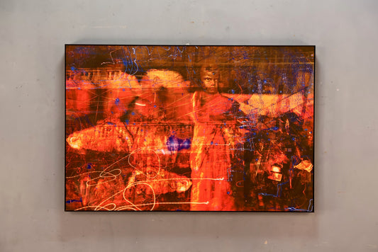 Large "Baby's On Fire" Photo Collage Print