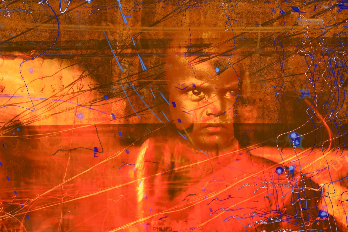 Large "Baby's On Fire" Photo Collage Print
